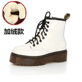 Breakj New Women's Boots Martin Boots High-Quality Autumn And Winter Pine Cake Thick-Bottomed Punk Women's Short Boots Fashion Women's