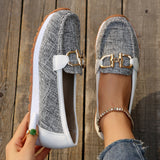 Breakj Casual Sneakers Casual Ladies Metal Chain 2025 Summer New Large-Size Single