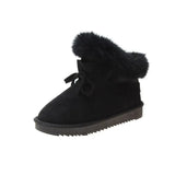 Winter Plush Warm Snow Boots Women Sequins Rabbit Hair Ankle Boots Thicken Cotton Boots platform Zapatos De Mujer