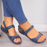 Style Women's Sandals Are Specially Designed For Flat-Soled, Large-Size Spot Direct Sale Of Hollowed-Out Solid-Color Women's