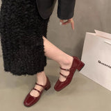 Breakj The Daily Commute To Increase The Thin And Coarse And Small Skin Spring And Summer New French Gentle Evening Evening Wind Mary Jane Single