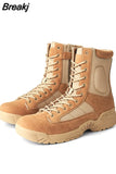 Sport Army Men Combat Tactical Boots Outdoor Hiking Desert Leather Ankle Boots Military Male Combat Shoes Botas