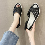 Women'S Shoes Summer Colorful Transparent Sandals Women Slippers