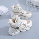 Breakj Boots Women 2024 New Winter Women's Shoes Short Tube Warm Cotton Shoes With Velvet And Thick Women's Boots Martin Boots