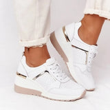 Shoes 2021 Summer Wedge Platform Casual Shoes Women Lace Up Sports Shoes Woman Plus Size Non Slip Breathable