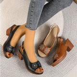 Breakj Flowers High-Hees Cool Slippers Women 2025 Summer New Fashion Casual Cold Slippers