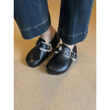 Breakj Plus Thicken Shoes With A Foot Pedal To Keep Warm Happy Shoes Flat Hair Wool Cotton