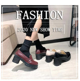 Mary Jane Small Leather Shoes Jk Shoes, A New Style College Style Thick-Heeled Retro Uniform In Spring