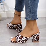 Breakj New Water Drill Side With Cool Towed Red Black Pointed Thin Heel Half-Slippers Women's High