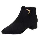 Shoes Women Boots Fashion Waterproof Booties Plus Size Comfortable Soft Bottom Female Platform Shoes Black Botas De