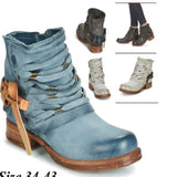 Breakj And Winter New Fashion Personality Low And Large Code Short Boots