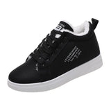 Breakj Winter Cotton Shoes Women Plus Velvet Sports Flats 2025 New Snow Boots To Keep Students Leisure