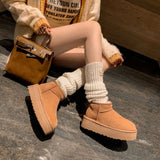 Fur One Thick Snow Boots Winter 2024 New Women's Warm Women's Boots Women's Velvet Short Boots Cotton