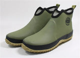 Men Waterproof Rain Boots Rubber Ankle Boots Light Outdoor Casual Fishing Boots Students Slip-on Rain Shoes Man Platform