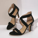 Breakj Heel Sandals Women's Shoes Summer 2024 New Waterproof Table Sexy Fish Mouth Summer Hate Sky High Heel Female