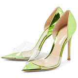 New Large Size New Simple Fashion Thin High-Heeled Fish Mouth Side Empty Ladies Single