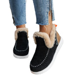 Breakj New Winter Women's Cotton Shoes Plus Plus Thick Hair Side Warm Cotton Shoes Women's