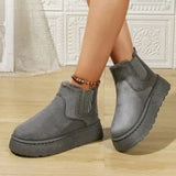 Breakj 2025 New Women's Thick Snow Boots Inside Plus Velvet Round Head Cotton