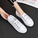 Women Genuine Leather Sneakers Large Size Little White Shoes Fashion Ladies Vulcanized Shoes Woman Summer Flats