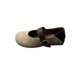 Breakj The Fall Of 2025, The New Retro Leopard Light-Stiped Mary Jane Single Shoe Women's Flat Base With Soft-Bottomed Birken Women's