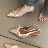 Breakj Version Of The Bow Tip Tip Heel High Heels 2025 New Spring And Summer Temperament Famous Slime Head Cold