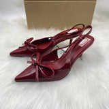 Breakj Spring New Pointed Bow Temperament High Heel Shoes Fashion After The Empty Single Shoe