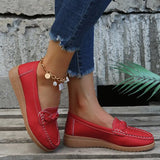 Spring And Fall 2023 Foot Pedal Large Size Round Head Daily Casual Single Shoes Bean Shoes Mom