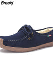 Women's 2023 Fashion Cotton Peas Shoes Socofy Velvet Casual Shoes Lace Up Flats Shoes Non Slip Women Loafers Zapatos