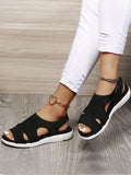 Women's Shoes Flat-Soled Sandals Summer New Flying Weaving Hot Drill Breathable Large Size Leisure Drill Sandals Large Size