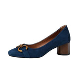 Breakj New Style ~ Retro High-Heeled Women's New Square Commuting Wind Coarse Heel Single Shoes