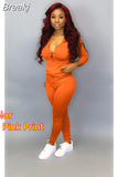 Fall PINK Letter Print Tracksuits Women Zip Hooded Long Sleeve Coat And Pants Two Piece Set Female Casual Sport