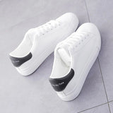 Breakj White Shoes Women In The Spring And Autumn Of The New Female Shoes Students Flat Tide Shoes Spring And Autumn Sports Leisure
