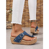 Breakj Thick-Soled Women's Shoes In The Summer Of 2025 Large-Size Wish Slopes And Women's Toe