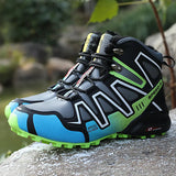 Breakj Outdoor Snow Boots High Help Plus Velvet Hiking Shoes Anti-Slip Thick And Lightweight Climbing Men's Cotton