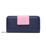 Women Leather Wallet Women's Clutch Bag Hasp Wallet Zipper Long Purses Card Holder High Quality Bolsa