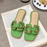 Slippers Flat Shoes Women's Home Beach Floors Luxury Slides Casual Woman Summer 2024 Sandals Girls Designer Free