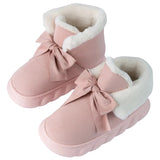 New Winter Fur Snow Boots Women Luxury Thicken Plush Cotton Padded Shoes Woman Platform Lightweight Ankle Boots Botas