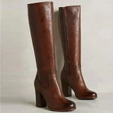Breakj Autumn And Winter New Side Zipper High Coarse And Ladies Large Fashion