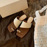 Breakj And Holiday Style Clip Slipper Women Wear 2025 New French Cool