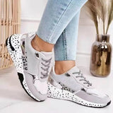 Breakj Large-Size Single Shoes Autumn New Thick-Edged Slid Laced Old Dad Shoes Casual Sports Women's
