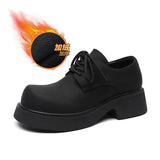 Breakj Thick Bottom Small Leather Shoes Male Fashion Joker College Style Happy Shoes Web Celebrity Belt Niche Ins Tide