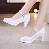 New Shallow Mouth Model Cheongsam Walking Show Shoes Women's High Heels, Sharp Heels And Large Size Professional Work