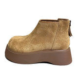 Breakj The Simple Non-Slip Cotton Boots Women 2025 Elegant Temperament Simple Solid Color Round Head Snow Boots High
