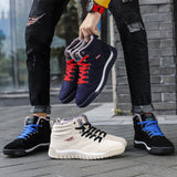 Breakj Men's New 2025 Cotton Shoes Men's Plus Velvet Thick Outdoor Snow Boots Winter Large-Size Sports Casual Men's