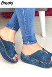 Shoes For Women Open Toe Beige Heeled Sandals Med 2023 Women's Summer Heels Clogs Wedge Large Size Comfort Block