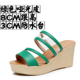 Breakj Plop And Ultra-High Heel Waterproof Table Pine Cake Thick Bottom Fish Mouth Sandals Night Shop Sexy Transparent With Fashion Slippers