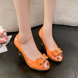New High-Heeled Sandals Fish Mouth Thin High-Heeled Women's Sandals Large Size Sexy High-Heeled