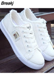 Women Canvas Sneaker Low Top Denim Sneakers Ladies Lace-Up Flat Canvas Trainers Girl Soild Board Shoes Female Sandals Women