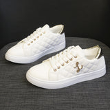 Breakj White Shoes Women Light Simple Fashion 2025 Spring And Autumn Low Help Flat Bottom Lady Trend
