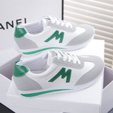 Breakj White Students Sports Leisure Flat Shoes Large Size Small White Shoes Women 2025 New Spring Breathable